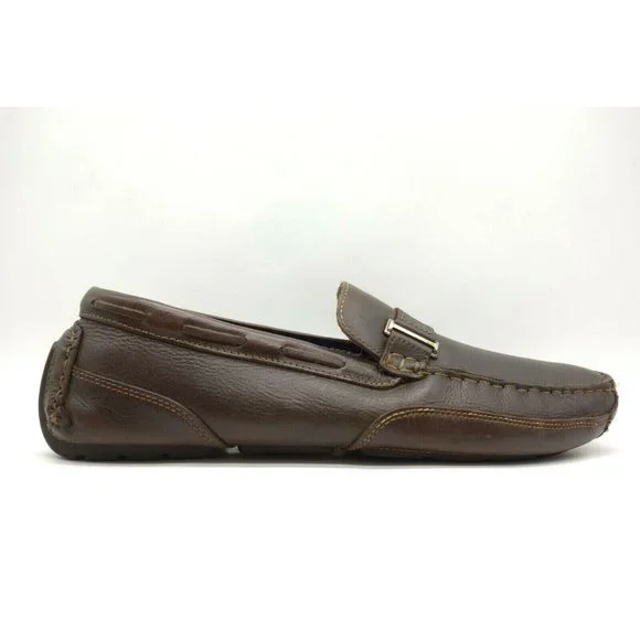 Clarks | Shoes | Clarks Brown Leather Dress Casual Slip On 